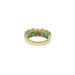 18K Solid Gold Emerald And Diamond Ring - Image 8