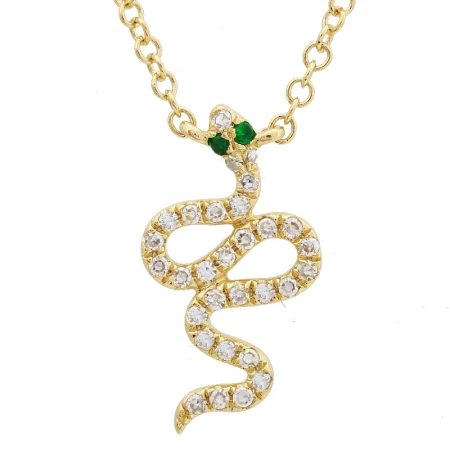 400548_b4f11031daa64ee3a7e2a27d996a790emv2.webp Natural Diamond Snake Necklace - Image 1
