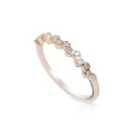 18k Gold Natural Diamond Stacking Ring