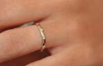 Wedding Bands 18K Solid Gold Natural Diamond - Image 3