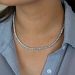 Lab Grown Diamond tennis necklace - 图片 4