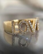 Love Diamond Ring | Love Letter Diamond Ring | Diamond Ring | Valentines Day - 图片 4