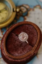 18K Solid Gold Pink Sapphire Engagement Rings