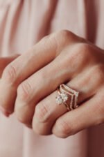 18K Solid Gold Lab-Grown Diamond Oval 4-Prong Solitaire Ring - Image 5