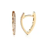 Zoe V Shaped Natural Diamond Huggies