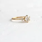 14k Solid Gold Lab-Grown Diamond Ring, Round Cut Diamond Ring - 图片 6
