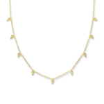 Natural Diamond Triangle Choker