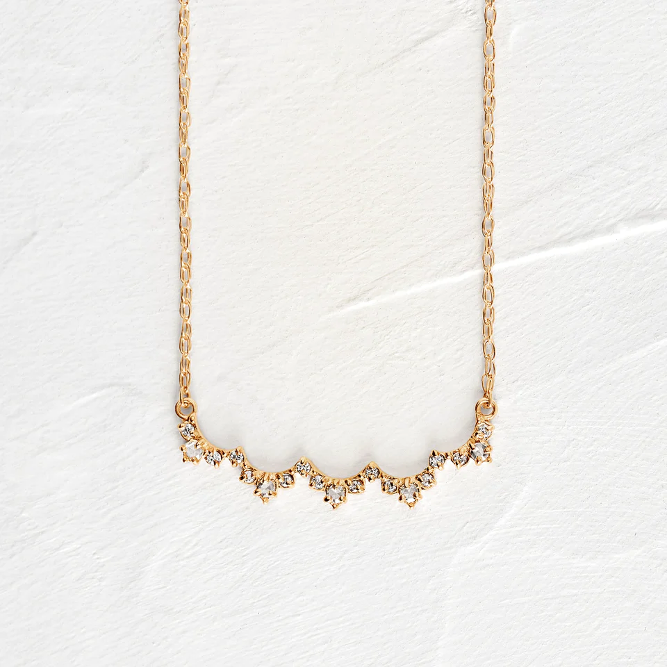 400548_c834061d6e7a4d599bca6a528e8619c2mv2.webp 18k Solid Gold Natural Diamond Lace Edge Necklace - 图片 1