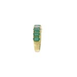 18K Solid Gold Emerald And Diamond Ring - Image 6