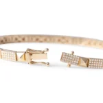 Pyramid Diamond Stud Bracelet - 图片 2