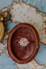 18K Solid Gold Pink Sapphire Engagement Rings - Image 2