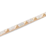 Pyramid Diamond Stud Bracelet - 图片 3