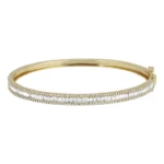 Abby Baguette Diamond Bangle - 图片 2