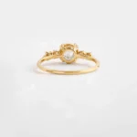 14k Solid Gold  Rose Cut Diamond Ring - Image 2