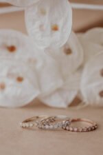 14K Solid Gold Emerald Cut Natural Diamond Half Eternity Ring - 图片 6