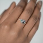 14k Solid Gold Lab-Grown Diamond Clear Water Ring - Image 8