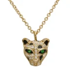 Natural Diamond Jaguar Necklace - Image 3