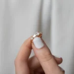 14k Solid Gold Diamond Counterpart Ring - Image 3