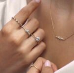 Threaded Ring with Halo, Round Cut Diamond - Image 2