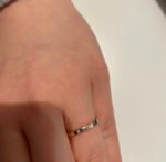Wedding Bands 18K Solid Gold Natural Diamond - Image 12
