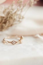 Migraine Kite Shape Natural Diamond Cluster Band - 图片 3