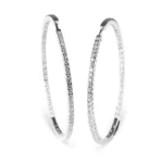 Nicola Natural Diamond Hoops - Image 3
