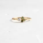 14k Solid Gold Bells of Ireland Ring - 图片 2