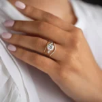 18K Solid Gold Lab-grown diamond Ring - Image 2