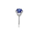 14K Solid Gold Brilliant Round Tanzanite And Diamond Ring - 图片 7