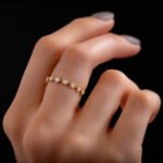 距离钻石 14K 金戒指