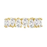 Natuarl Diamond Pear Shaped Eternity Band - 图片 3