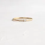 14k Gold Lab-Grown Diamond Morse Code Rings - Image 3