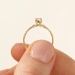 Lakeside Ring, .5ct. Yellow Cushion Cut Diamond - 图片 4