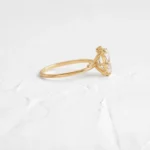 18K Solid Gold Lab-Grown Diamond Insight Ring - 图片 4