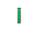 14K Solid Gold Emerald Eternity Ring - 图片 6