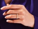 14K Solid Gold Round Cut Natural Diamond Nine-Stone Basket Setting Anniversary Ring - Image 2
