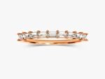 14K Solid Gold Natural Diamond Band - Image 4