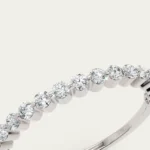 Twisted Pear Cut Natural Diamond Engagement Ring / 1.5 CT Pear Promise Ring - Image 5