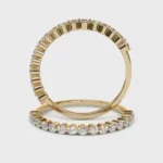 Twisted Pear Cut Natural Diamond Engagement Ring / 1.5 CT Pear Promise Ring - Image 9