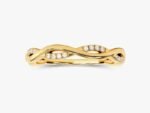 Twisted Diamond Wedding Vintage Ring ,Diamond Rope Ring for Women - Image 4