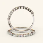 Twisted Pear Cut Natural Diamond Engagement Ring / 1.5 CT Pear Promise Ring - Image 8