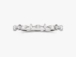 Half-Eternity Round and Marquise Cut Natural Diamond Wedding Band Diamond Matching Ring - 图片 6