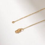 Scorpion Pendant Necklace, 14k Solid Yellow Gold Anima Charm, Coin Necklace - 图片 5