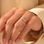 Pave Natural Diamond Cross Ring | 14k Solid Gold Engagement Ring