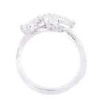 Solitaire Fancy Moissanite Diamond Ring | 18k White Gold Moissanite Diamond 2.03 Carat  Ring - 图片 3