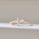 Elegant 14k Flower Promise Ring: A Timeless Symbol of Love and Commitment - Image 2