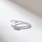 Marquise Cut Natural Diamond Bypass Ring | 0.4CT Wrap Around Ring in Solid Gold - Image 4