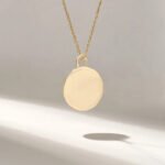 Scorpion Pendant Necklace, 14k Solid Yellow Gold Anima Charm, Coin Necklace - 图片 4