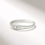 Tiny Star Signet Ring | 18K Solid Gold Pinky Ring | Pave Star Celestial Ring - Image 6