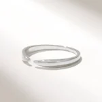 Minimalist Open Claw Ring | 18K Solid Gold Stackable Ring Enhancer - Image 6